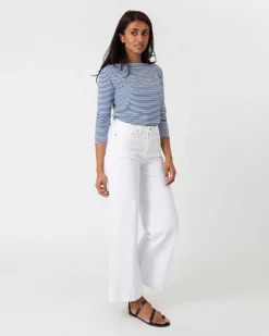 Long-Sleeved Boatneck Tee^Ann Mashburn Best Sale