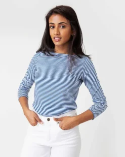 Long-Sleeved Boatneck Tee^Ann Mashburn Best Sale