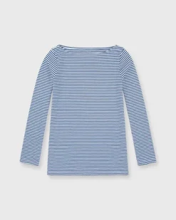 Long-Sleeved Boatneck Tee^Ann Mashburn Best Sale