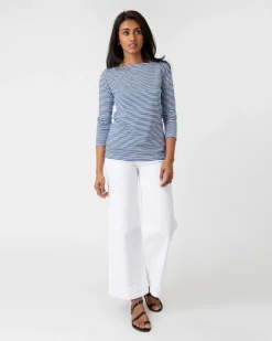 Long-Sleeved Boatneck Tee^Ann Mashburn Best Sale