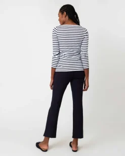Long-Sleeved Boatneck Tee^Ann Mashburn Clearance