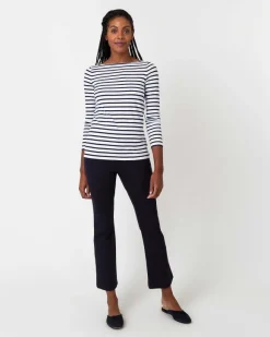 Long-Sleeved Boatneck Tee^Ann Mashburn Clearance