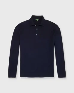 Long-Sleeved Rally Polo Sweater^Sid Mashburn Cheap