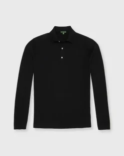 Long-Sleeved Rally Polo Sweater^Sid Mashburn Outlet