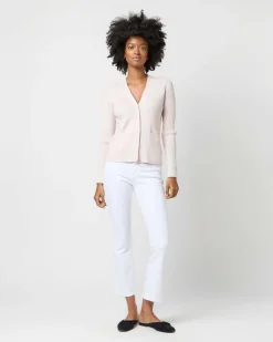 Nia Long-Sleeved Ribbed Cardigan^Ann Mashburn Shop