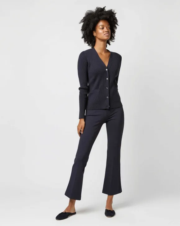 Nia Long-Sleeved Ribbed Cardigan^Ann Mashburn Hot