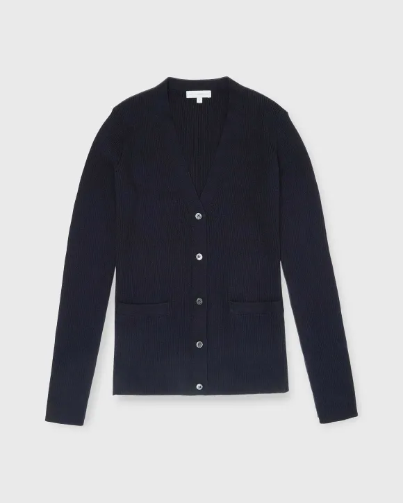 Nia Long-Sleeved Ribbed Cardigan^Ann Mashburn Hot