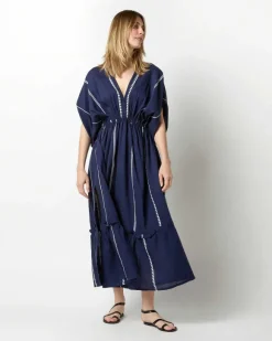 Nunu Plunge Neck Dress^lemlem Clearance