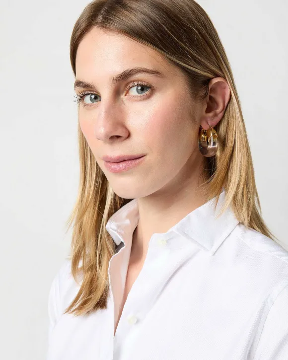 Organic Hoop Earrings^Lizzie Fortunato Shop