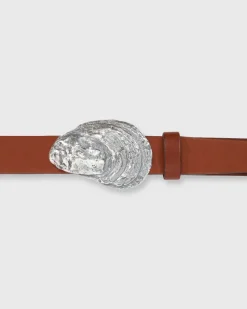 Oyster Shell Belt Buckle^Mashburn Outlet