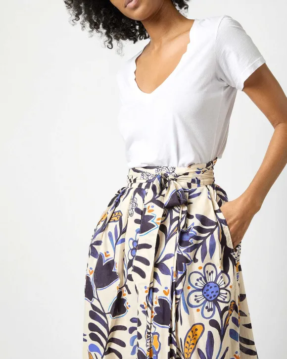 Pleated Wrap Midi Skirt^Ann Mashburn Fashion