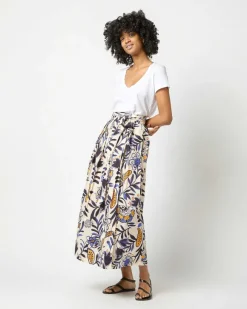 Pleated Wrap Midi Skirt^Ann Mashburn Fashion