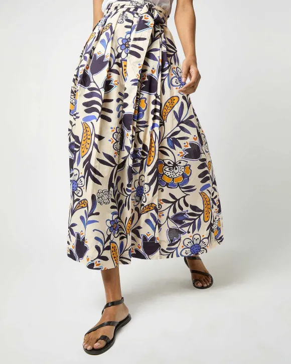 Pleated Wrap Midi Skirt^Ann Mashburn Fashion
