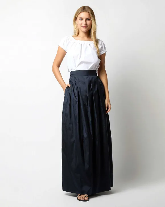Pleated Wrap Skirt^Ann Mashburn Fashion