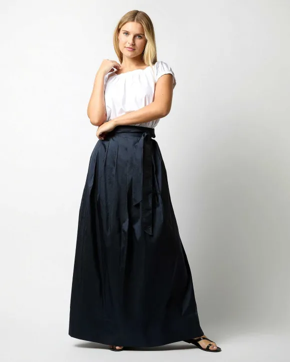 Pleated Wrap Skirt^Ann Mashburn Fashion