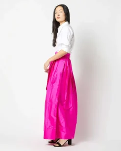 Pleated Wrap Skirt^Ann Mashburn Hot