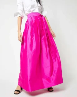 Pleated Wrap Skirt^Ann Mashburn Hot