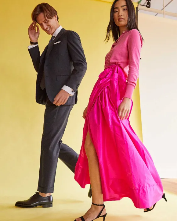 Pleated Wrap Skirt^Ann Mashburn Hot