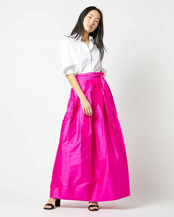 Pleated Wrap Skirt^Ann Mashburn Hot