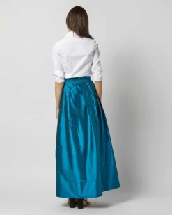 Pleated Wrap Skirt^Ann Mashburn Discount