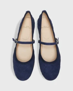 Quilted Mary Jane Ballet Flat^Ann Mashburn Cheap