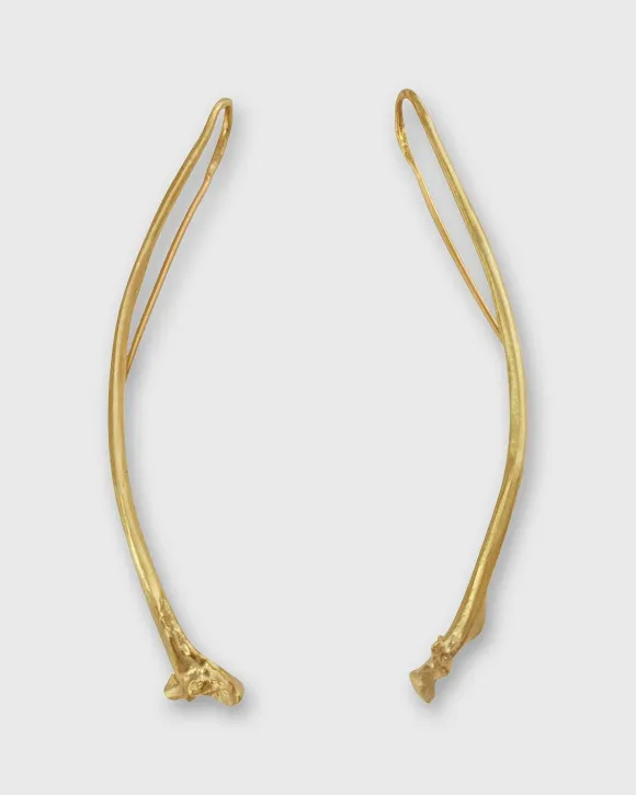 Rattlesnake Rib Earrings^Gogo Jewelry Shop