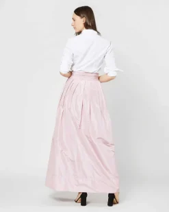 Reversible Pleated Wrap Skirt^Ann Mashburn Cheap