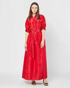 Reversible Pleated Wrap Skirt^Ann Mashburn Cheap