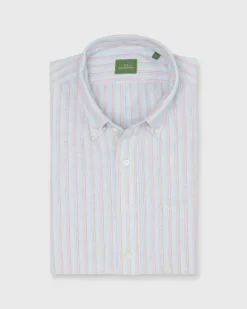 Short-Sleeved Button-Down Popover Sport Shirt^Sid Mashburn New