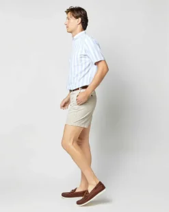 Short-Sleeved Button-Down Sport Shirt^Sid Mashburn Fashion