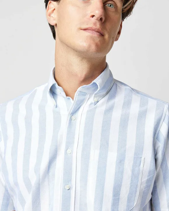 Short-Sleeved Button-Down Sport Shirt^Sid Mashburn Fashion