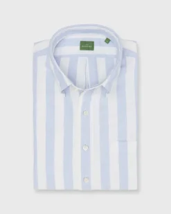 Short-Sleeved Button-Down Sport Shirt^Sid Mashburn Fashion