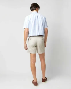 Short-Sleeved Button-Down Sport Shirt^Sid Mashburn Fashion