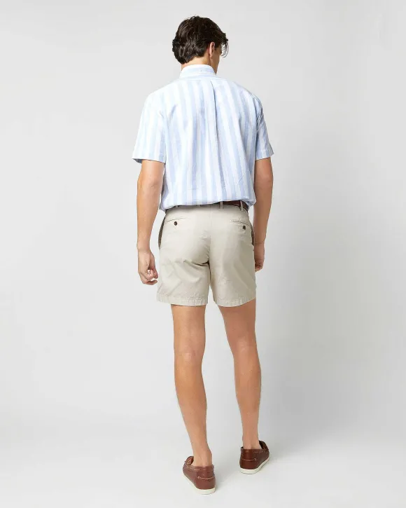 Short-Sleeved Button-Down Sport Shirt^Sid Mashburn Fashion