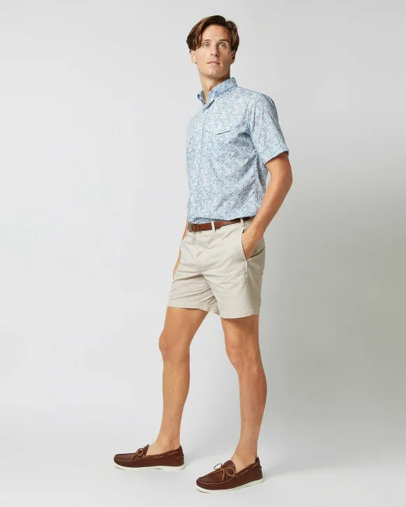 Short-Sleeved Button-Down Sport Shirt^Sid Mashburn Clearance