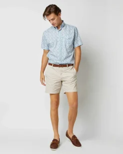 Short-Sleeved Button-Down Sport Shirt^Sid Mashburn Clearance