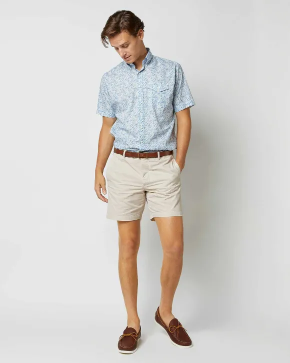 Short-Sleeved Button-Down Sport Shirt^Sid Mashburn Clearance