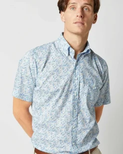 Short-Sleeved Button-Down Sport Shirt^Sid Mashburn Clearance