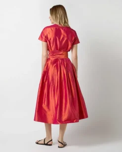 Short-Sleeved Classic Shirtwaist Dress^Ann Mashburn New