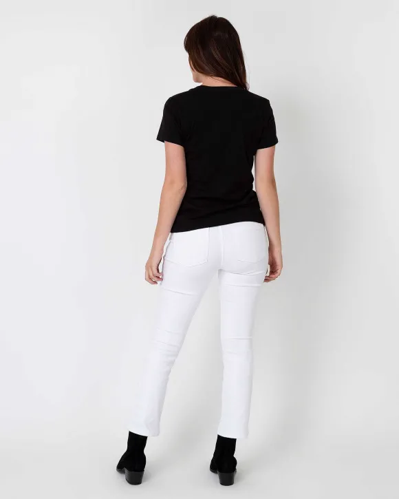 Short-Sleeved Deep-V Tee^Ann Mashburn Cheap