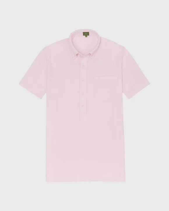 Short-Sleeved Knit Button-Down Popover Shirt^Sid Mashburn Store