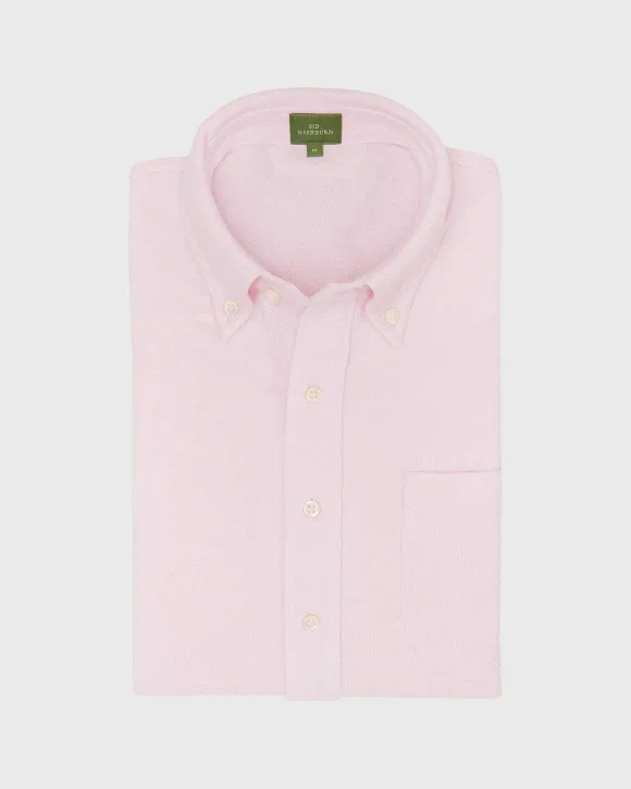Short-Sleeved Knit Button-Down Popover Shirt^Sid Mashburn Store