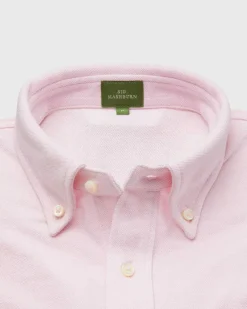 Short-Sleeved Knit Button-Down Popover Shirt^Sid Mashburn Store
