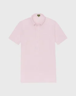 Short-Sleeved Knit Button-Down Popover Shirt^Sid Mashburn Online