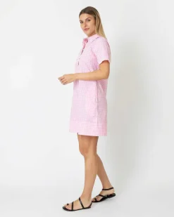 Short-Sleeved Popover Dress^Ann Mashburn Store