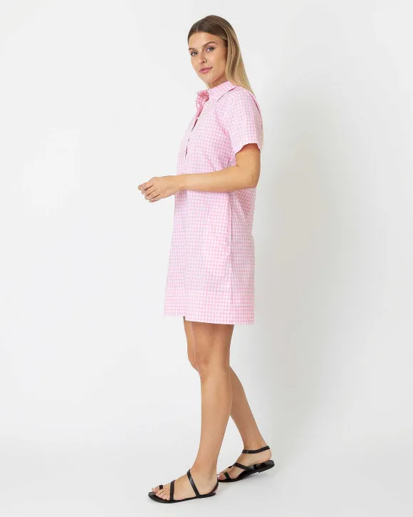 Short-Sleeved Popover Dress^Ann Mashburn Store
