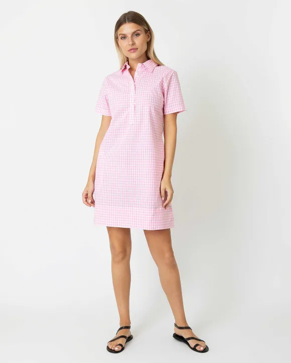 Short-Sleeved Popover Dress^Ann Mashburn Store