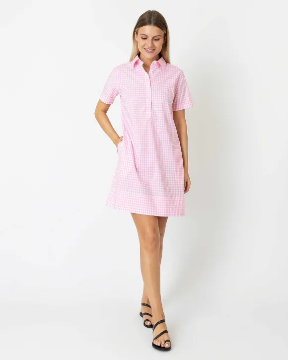 Short-Sleeved Popover Dress^Ann Mashburn Store