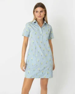 Short-Sleeved Popover Dress^Ann Mashburn Cheap