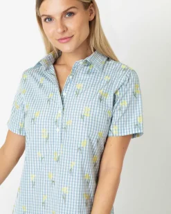 Short-Sleeved Popover Dress^Ann Mashburn Cheap
